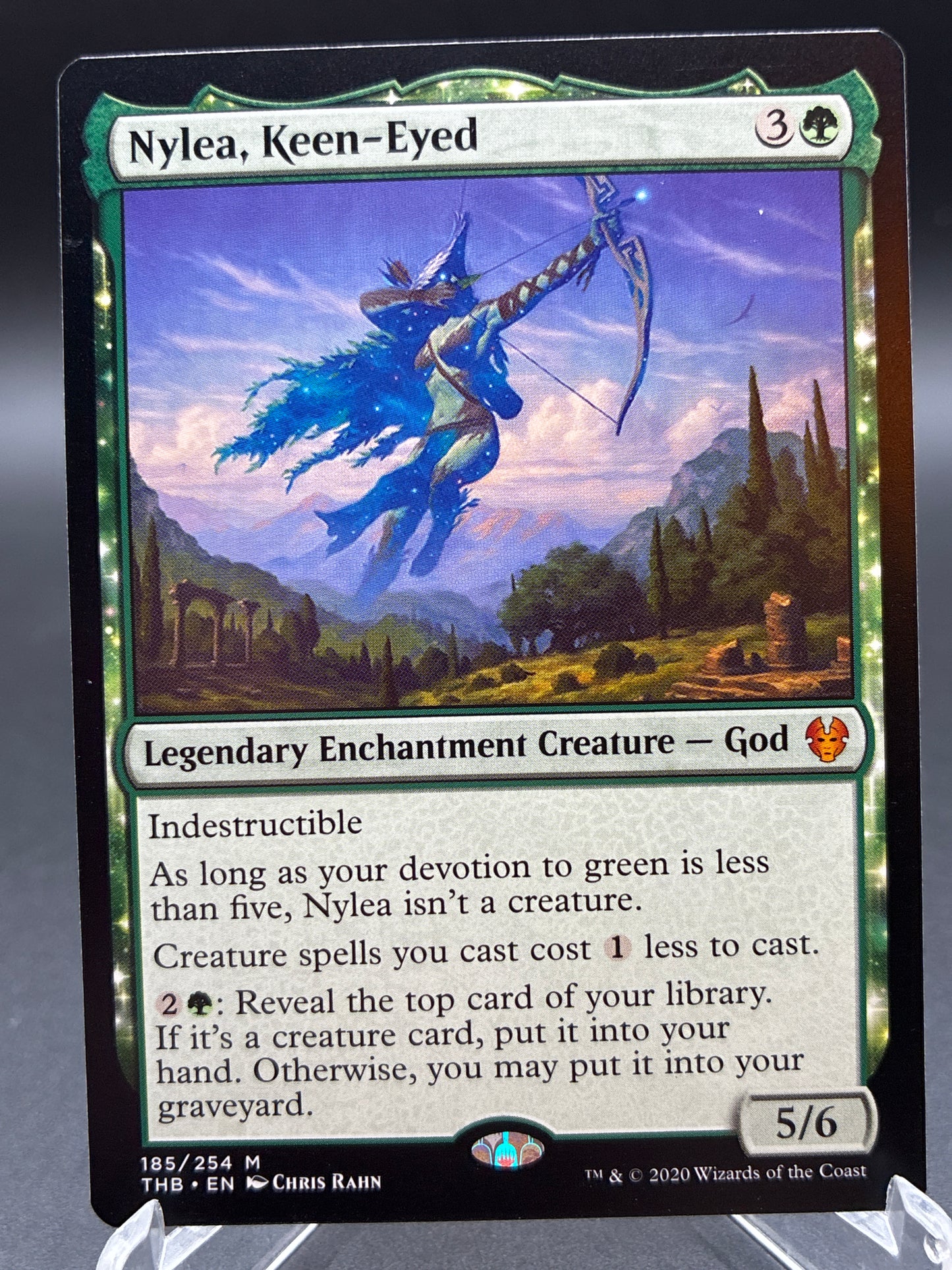 MTG TCG: Nylea, Keen-Eyed - 185/254 M - THB: Theros Beyond Death