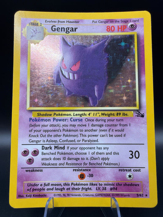 Pokémon TCG: 1999 Gengar 5/62 Fossil Holo