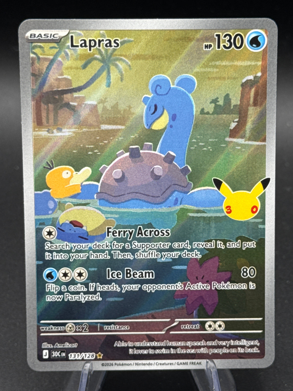Pokémon TCG: 2026 Lapras - 131/128 - ME: 30th Celebration (30C)