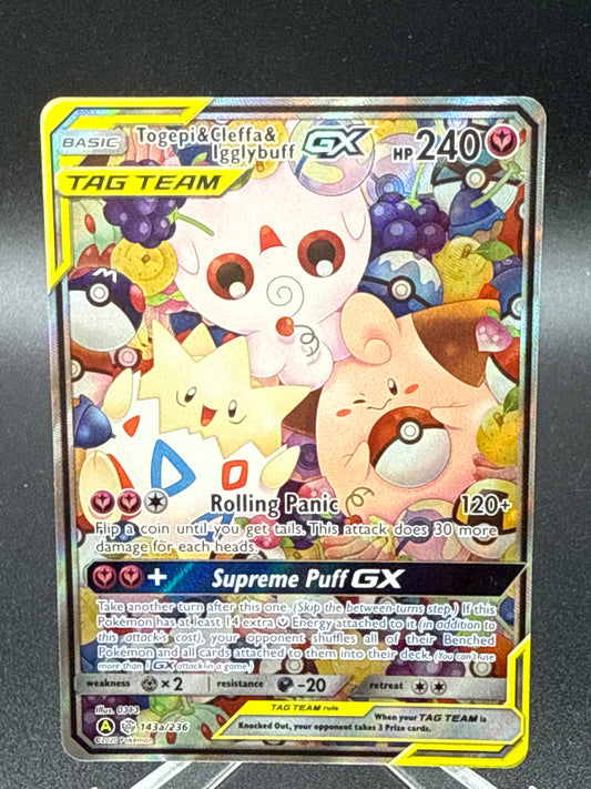 Pokemon TCG - Togepi & Cleffa & Igglybuff GX - Cosmic Eclipse - 143a/236