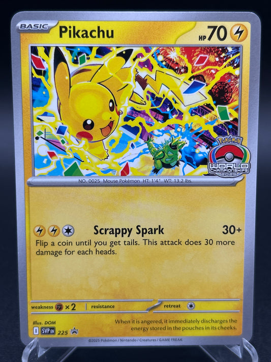 Pokémon TCG: 2025 Pikachu #225 SV: World Championship 2025 Promo