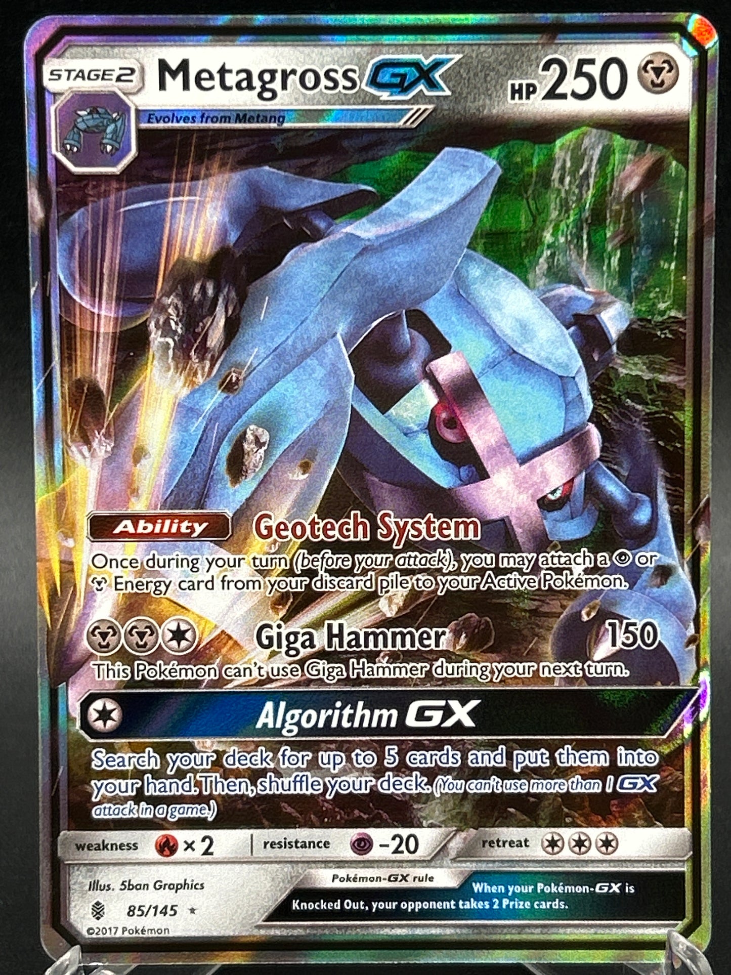 Pokémon TCG: 2017 Metagross GX 85/145 SM: Guardians Rising