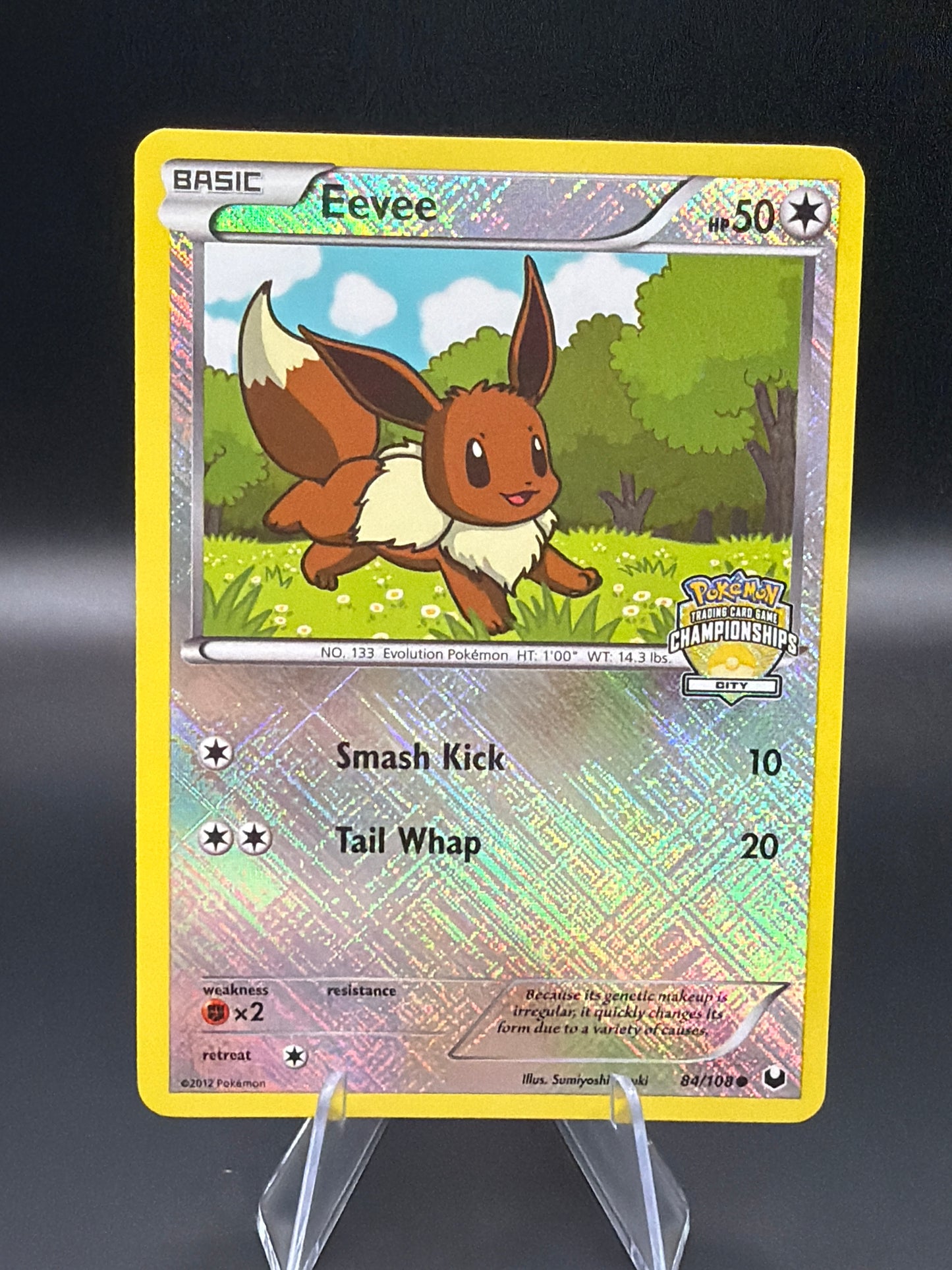 Pokémon TCG: 2012 Eevee - 84/108 (City Championships) - League & Championship Cards (PR)