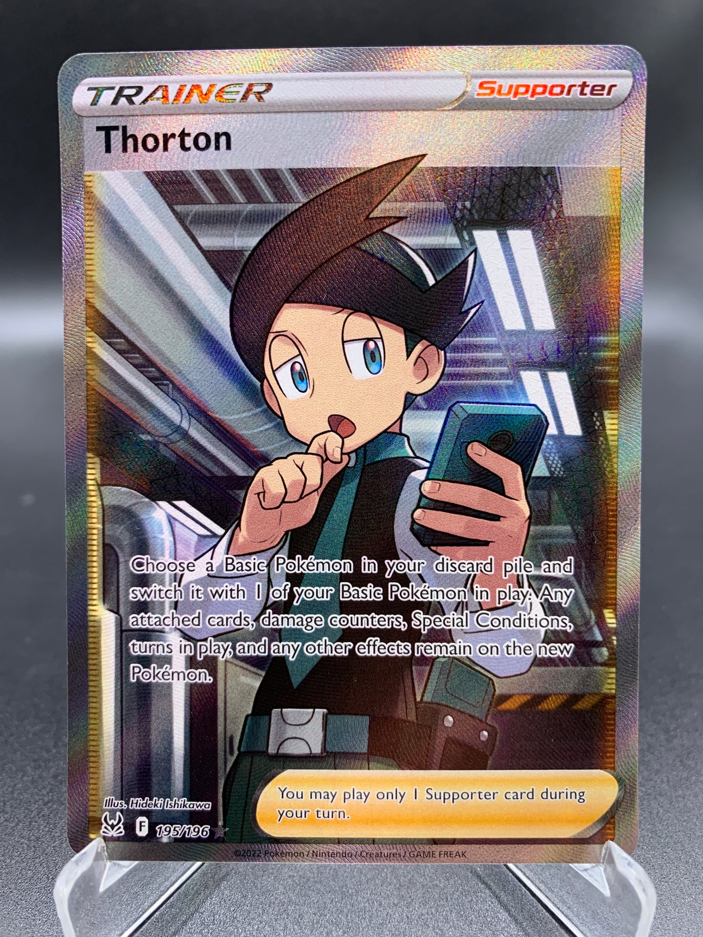 Pokemon TCG: 2022  Thorton 195/196 Full Art S&S: Lost Origin