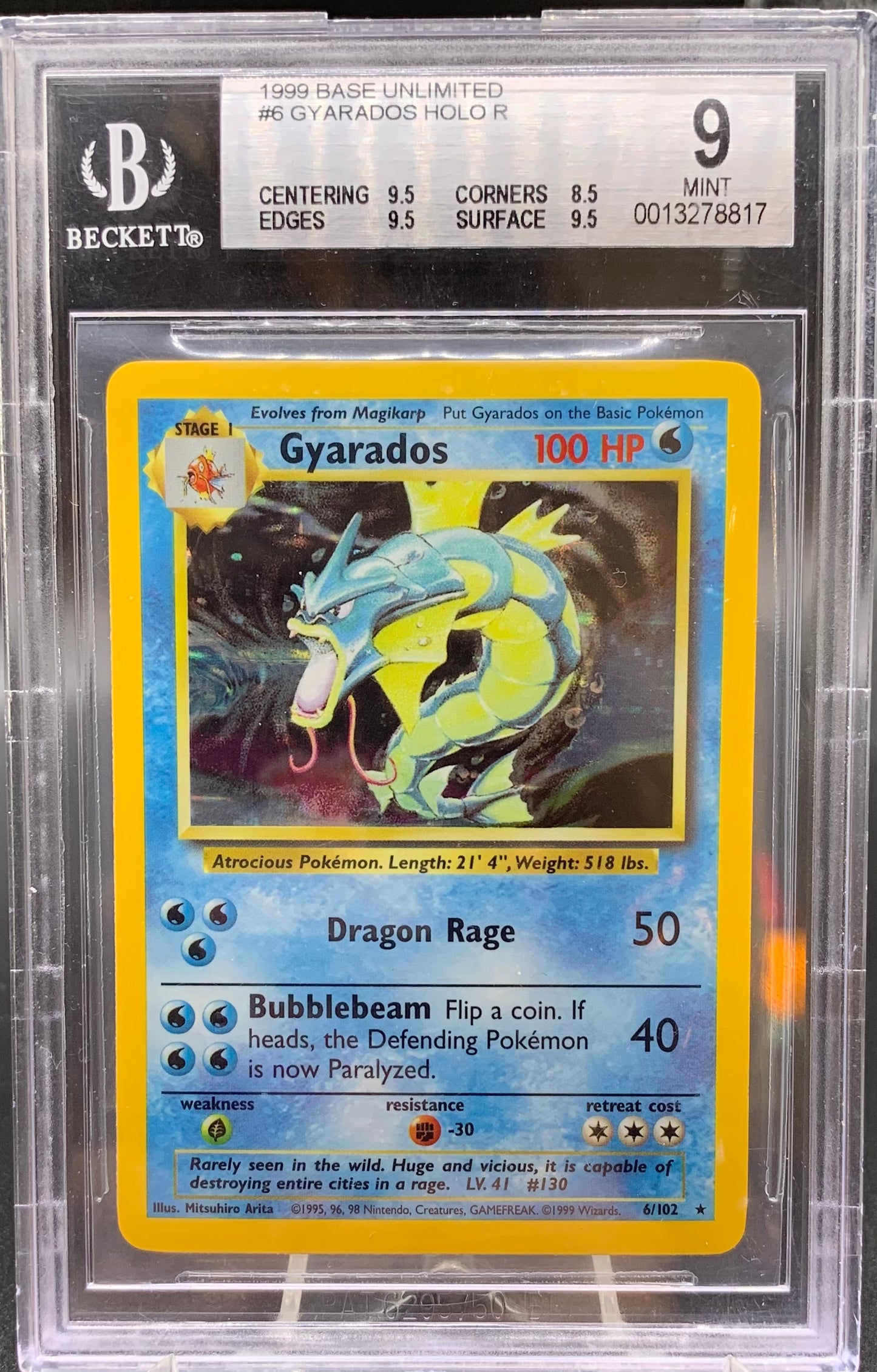BCS 9 Pokemon TCG - Gyarados - Base Set - 6/102