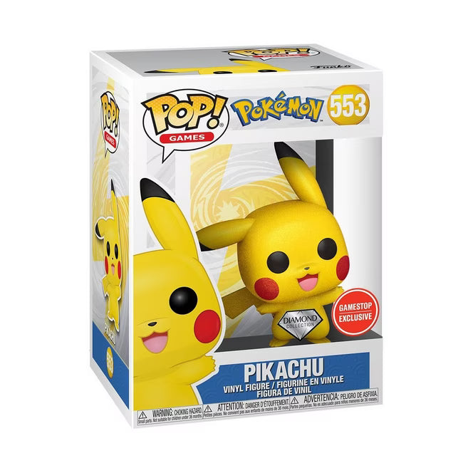 Funko PoP! Pokemon: Pikachu #553 GameStop Exclusive (Diamond Collection)