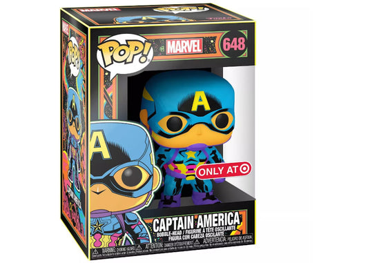 Funko PoP! Marvel: Captain America (Blacklight) 648 (Target Exclusive)