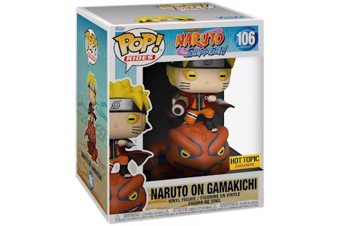 Funko POP: Naruto Shippuden: Naruto on Gamakichi 106 Hot Topic Exclusive
