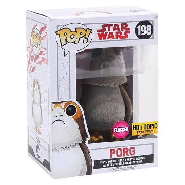 Funko PoP! Star Wars: Porg 198 (Limited Edition Flocked Chase) Hot Topic Exclusive