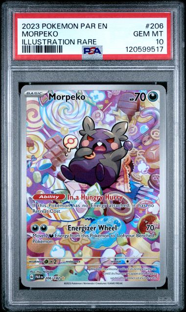 PSA 10 Pokémon TCG: 2023 Morpeko - 206/182 - S&V: Paradox Rift