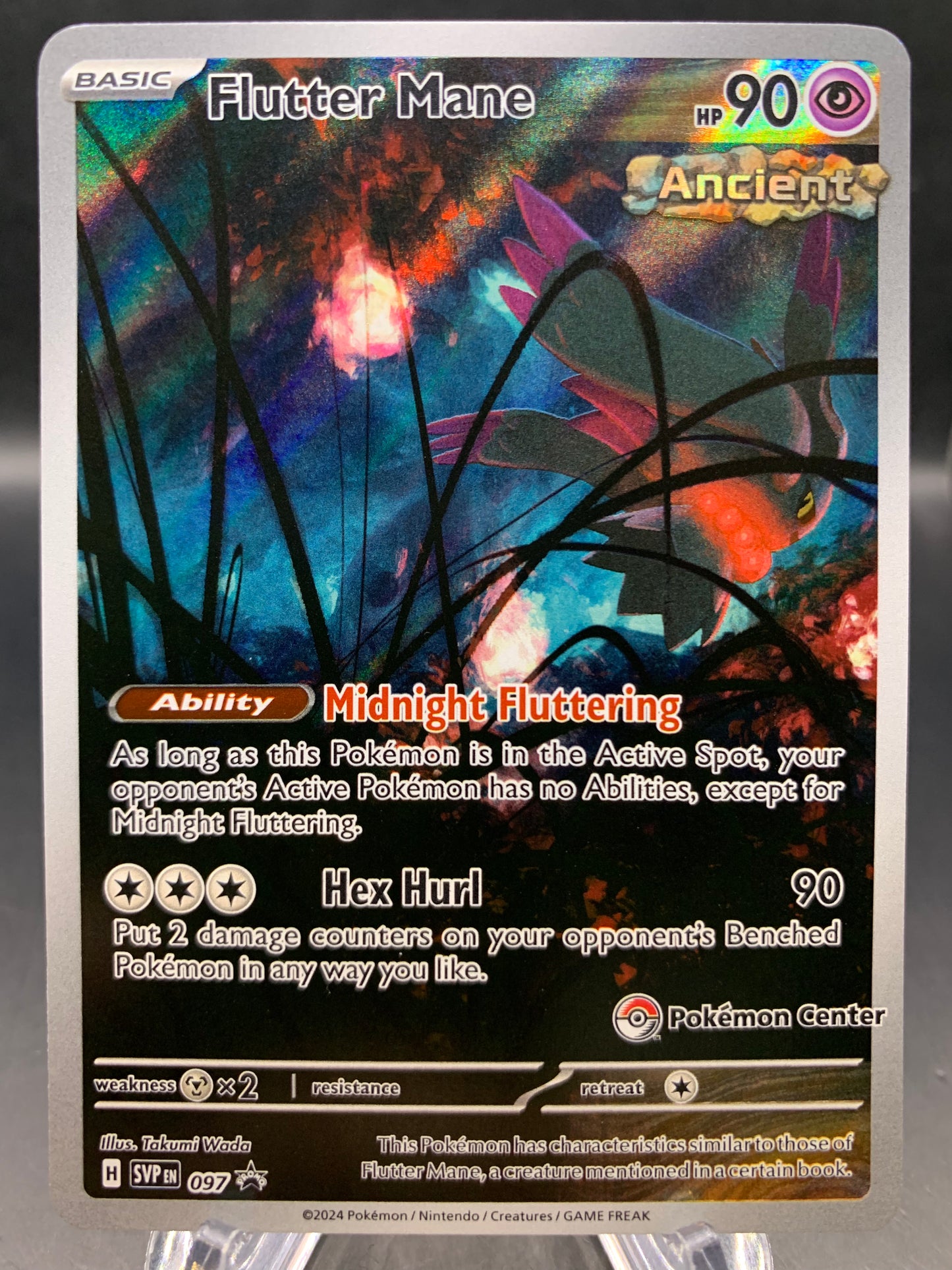 Pokémon TCG: 2024 Flutter Mane - #097 - (Pokémon Center Exclusive) SV: Scarlet & Violet Promo