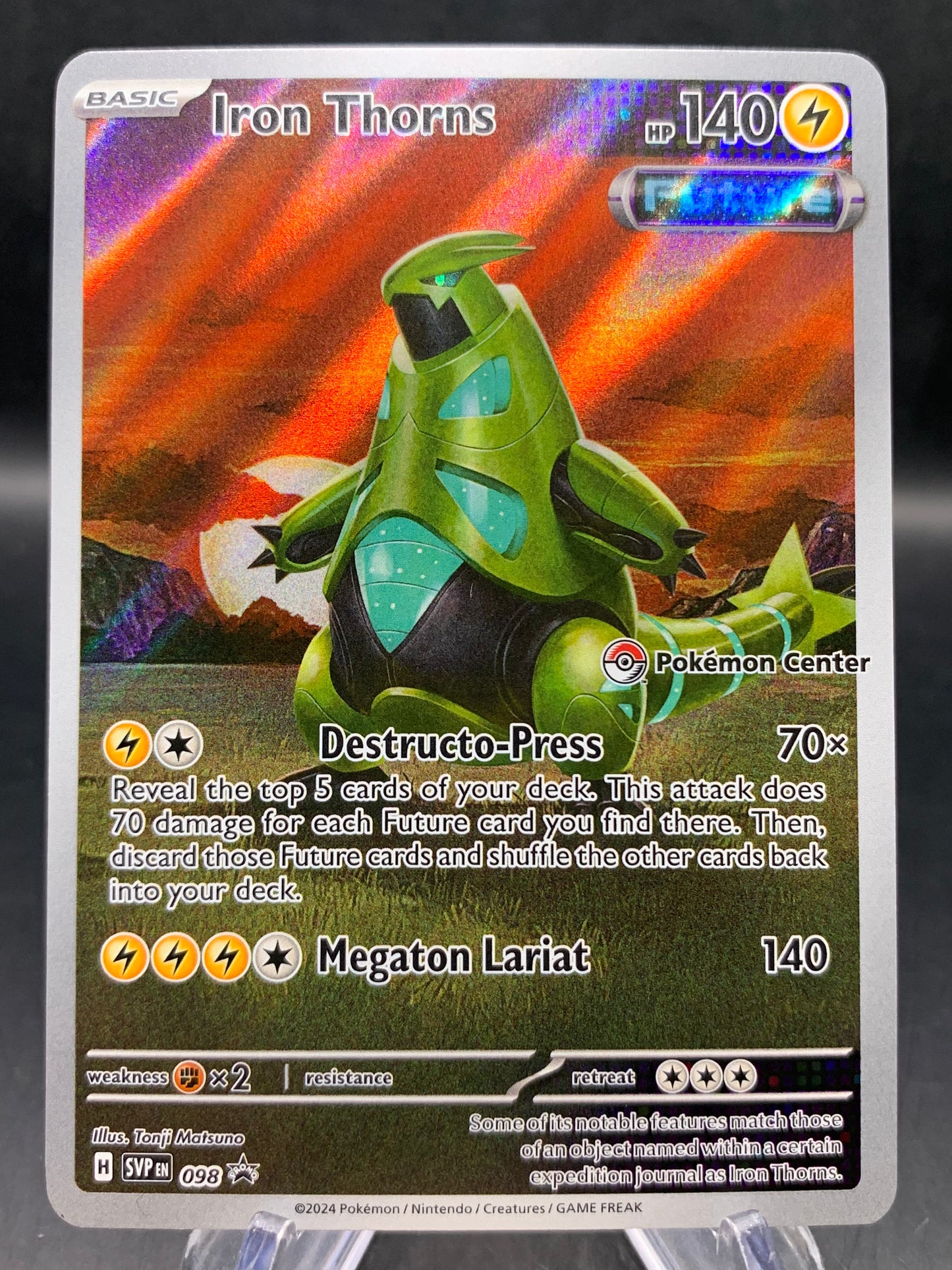 Pokémon TCG: 2024 Iron Thorns - #098 - (Pokémon Center) - SV: Scarlet & Violet Promo