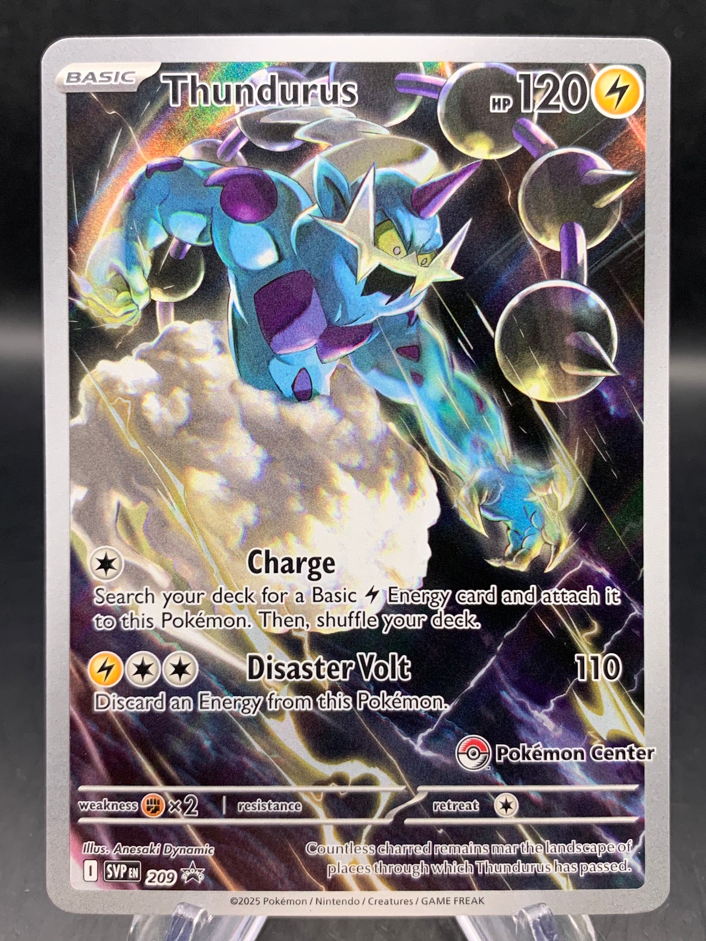 Pokémon TCG: 2025 Thundurus - #209 - (Pokémon Center Exclusive) SV: Scarlet & Violet Promo