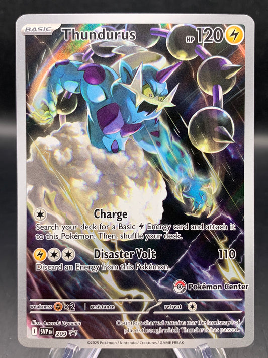 Pokémon TCG: 2025 Thundurus - #209 - (Pokémon Center Exclusive) SV: Scarlet & Violet Promo