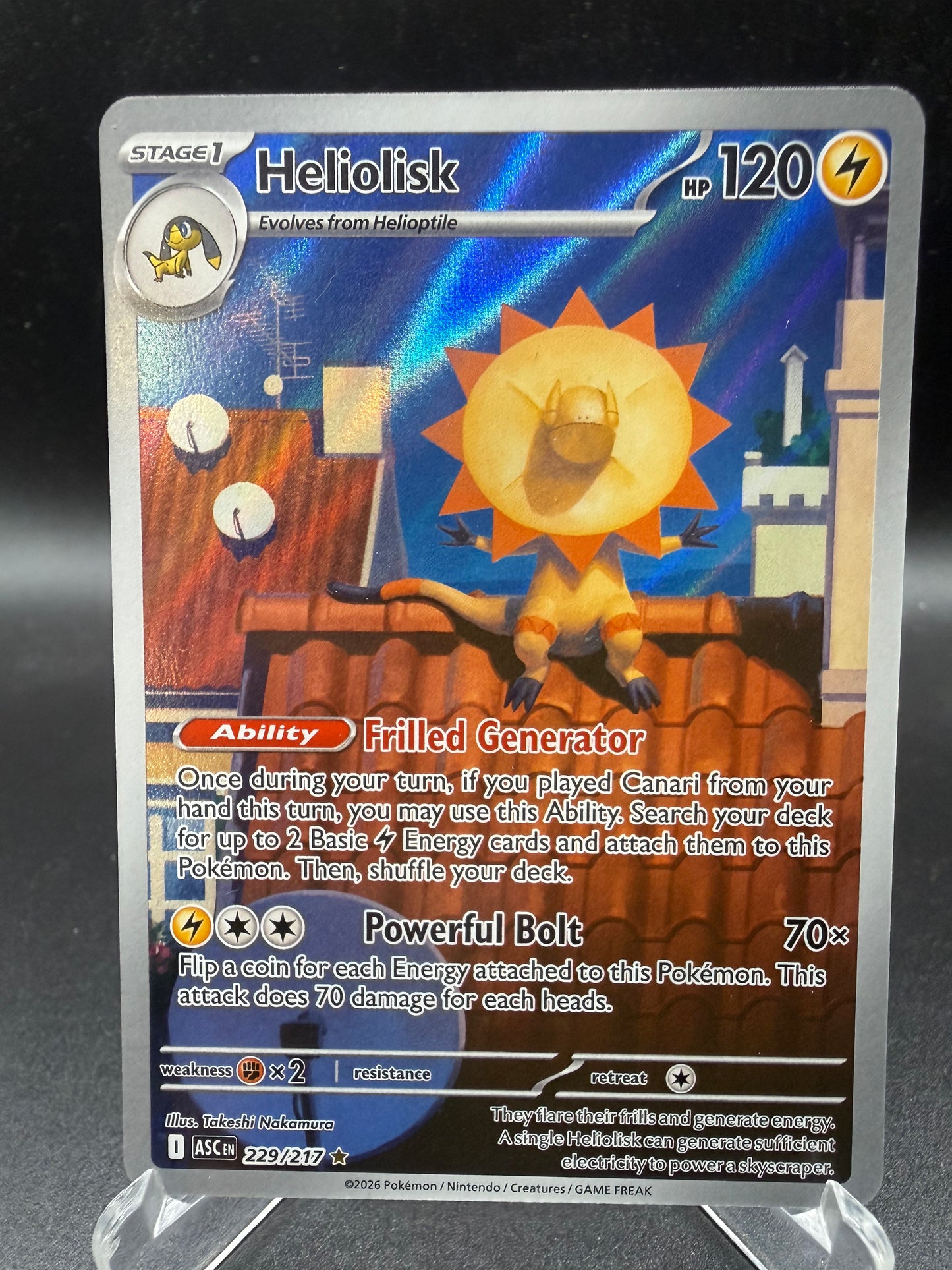 Pokémon TCG: 2026 Heliolisk - 229/217 - ME: Ascended Heroes (ASC)