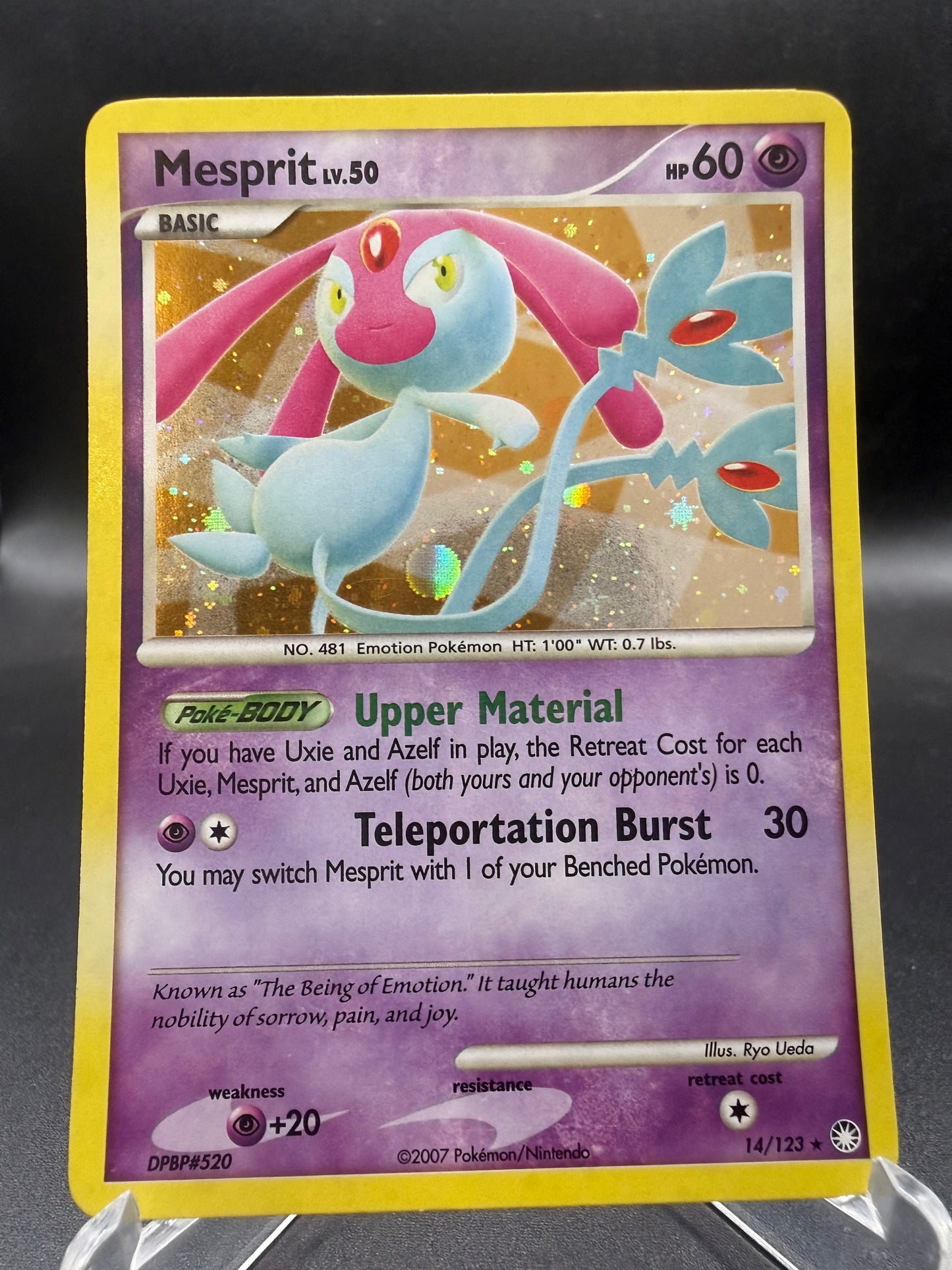 Pokémon TCG: 2007 Mesprit 14/123 - Mysterious Treasures (MT)