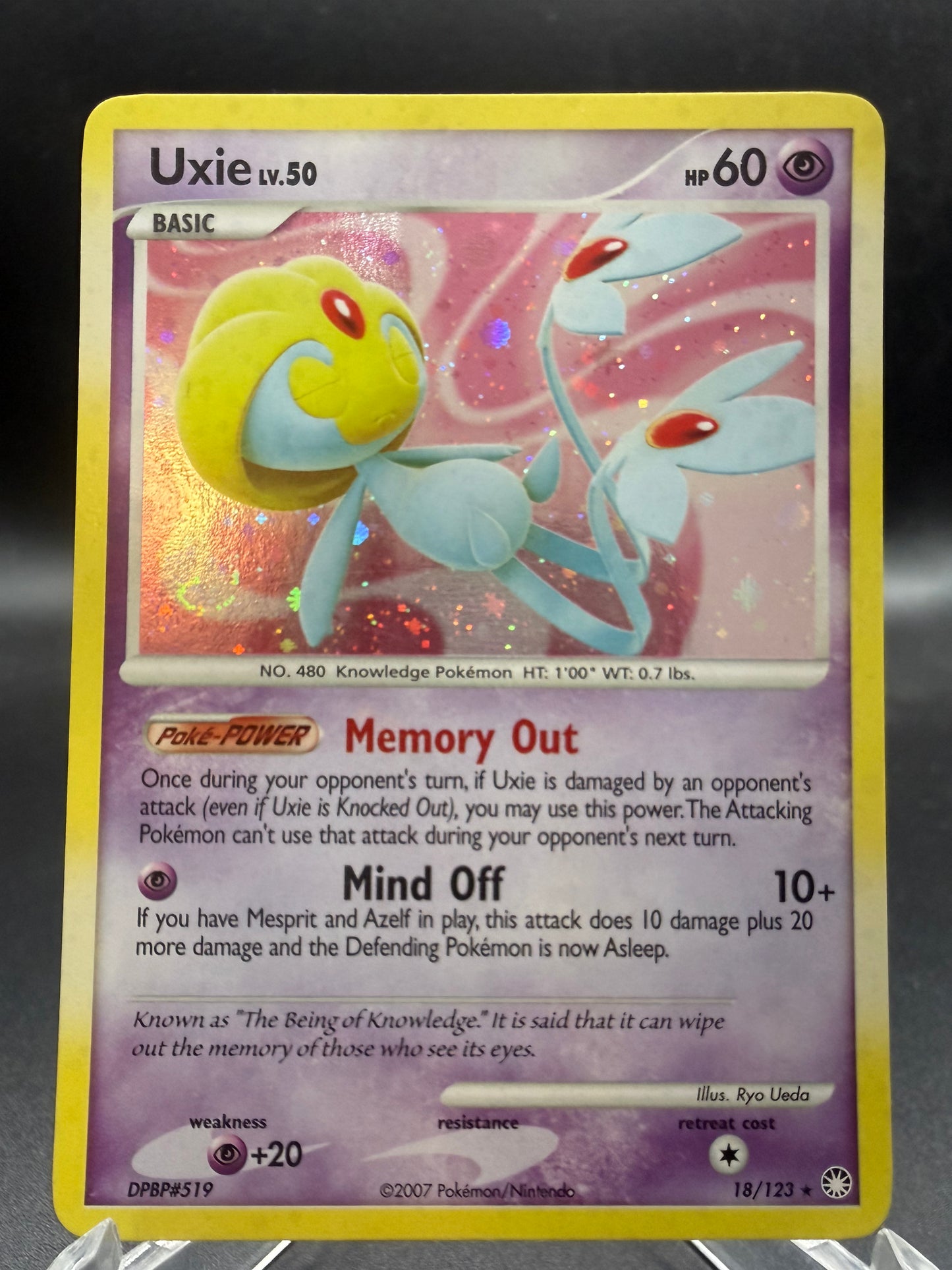 Pokémon TCG: 2007 Uxie 18/123 - Mysterious Treasures (MT)