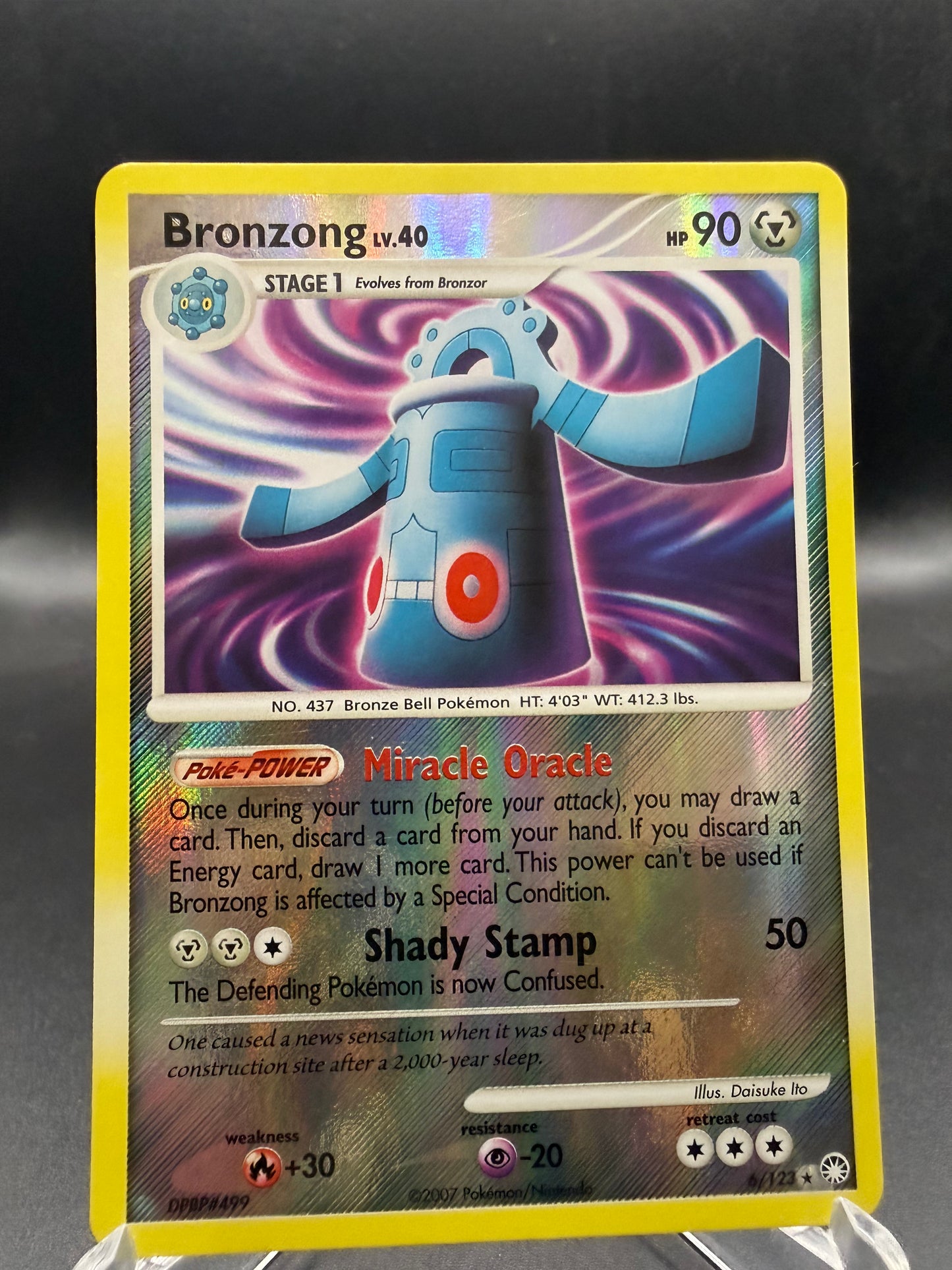 Pokémon TCG: 2007 Bronzong - 6/123 -  Mysterious Treasures (MT)