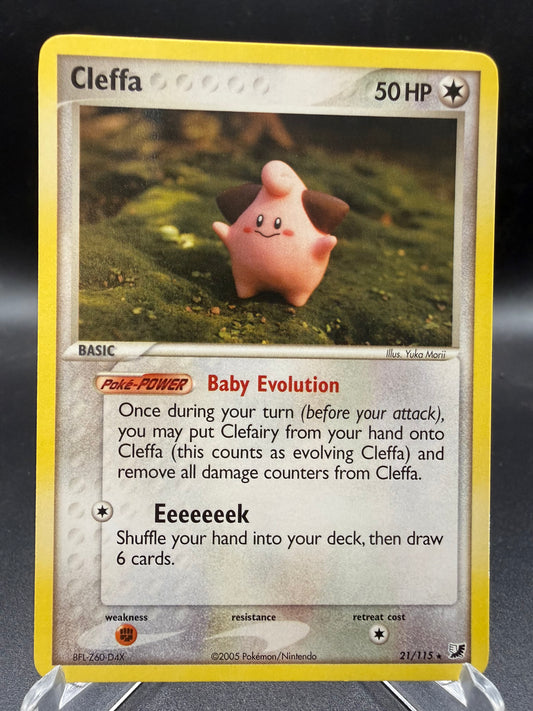 Pokémon TCG: 2005 Cleffa - 21/115 - Unseen Forces (UF)