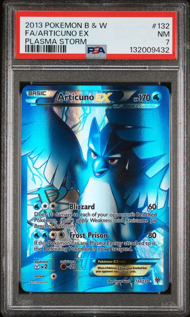 PSA 7 Pokémon TCG: 2013 Articuno EX 108/135 BW: Plasma Storm