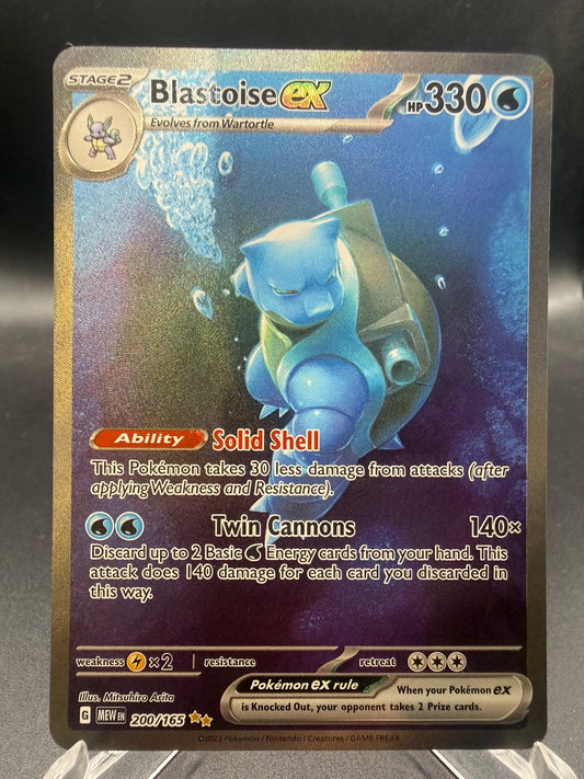 Pokémon TCG: 2023 Blastoise ex - 200/165 - SV: Scarlet & Violet 151