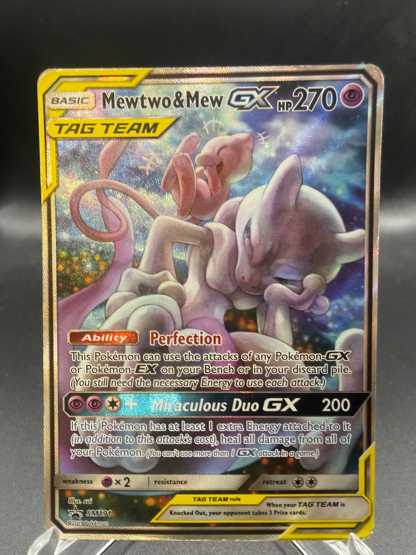 Pokémon TCG: 2019 Mewtwo & Mew GX SM191 SM Promo