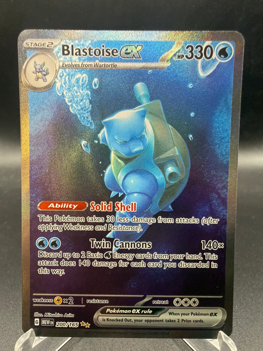Pokémon TCG: 2023 Blastoise ex - 200/165 - SV: Scarlet & Violet 151