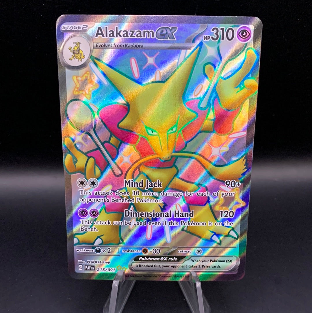 Pokémon TCG: 2024 Alakazam ex 215/091 SV: Paldean Fates