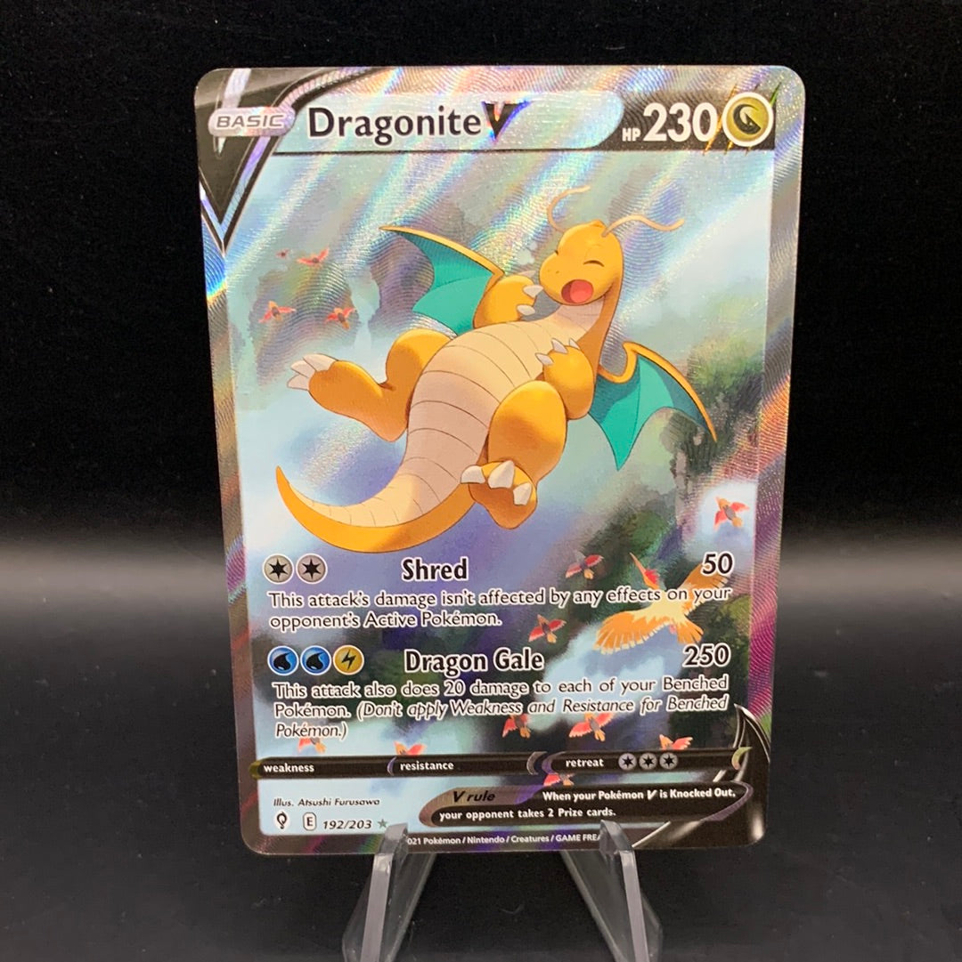 Pokémon TCG: 2021 Dragonite V 192/203 SWSH: Evolving Skies Alt Art