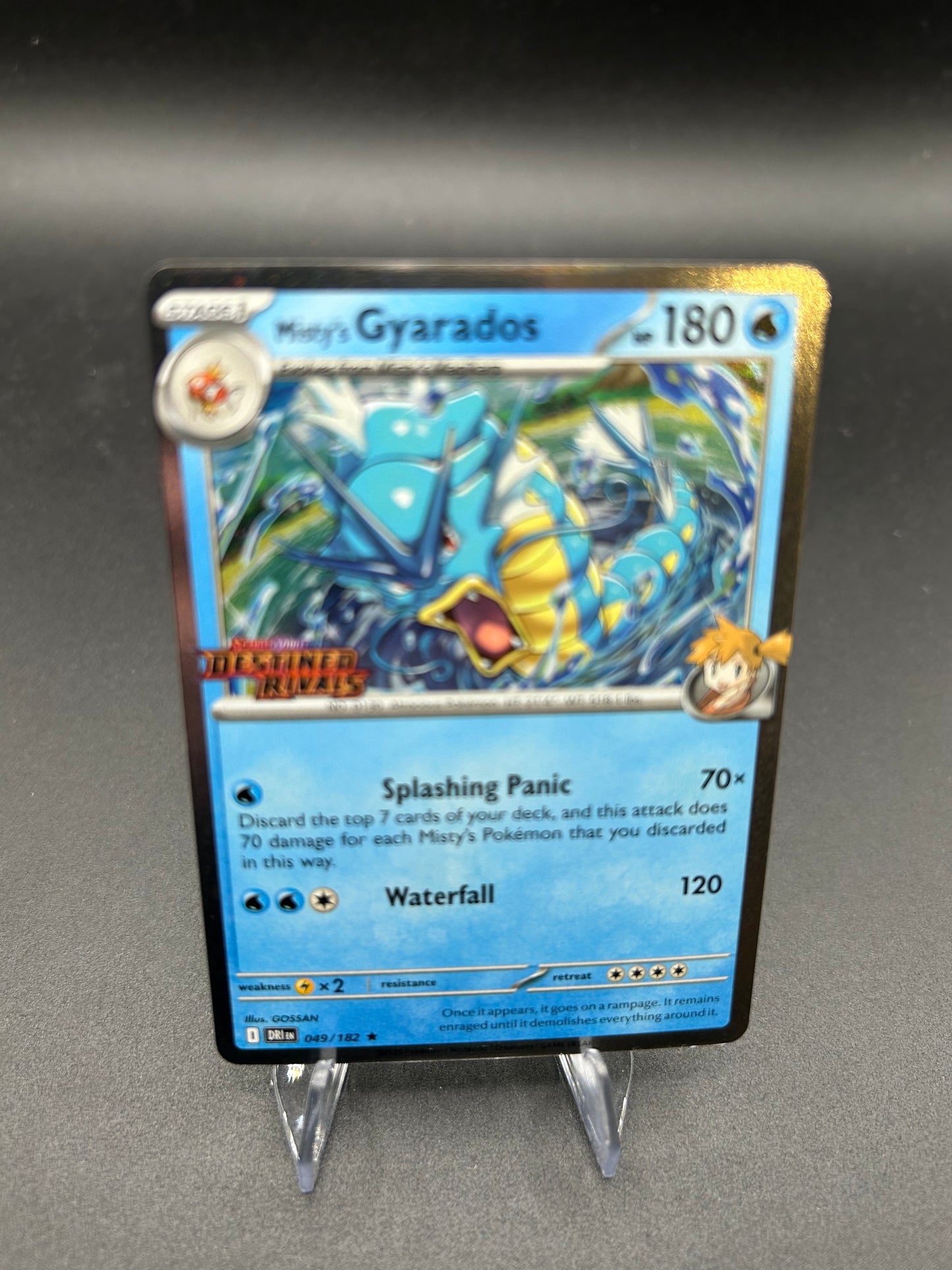 Pokémon TCG: 2025 - Misty Gyarados 049/182 - (Stamped) - Destined Rivals