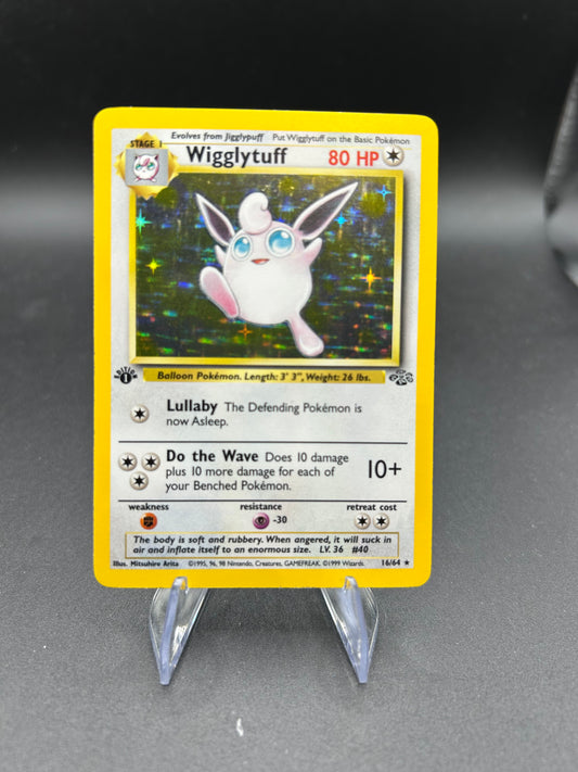 Pokémon TCG: 1999 Wigglytuff 16/64 Jungle 1st Ed Holo