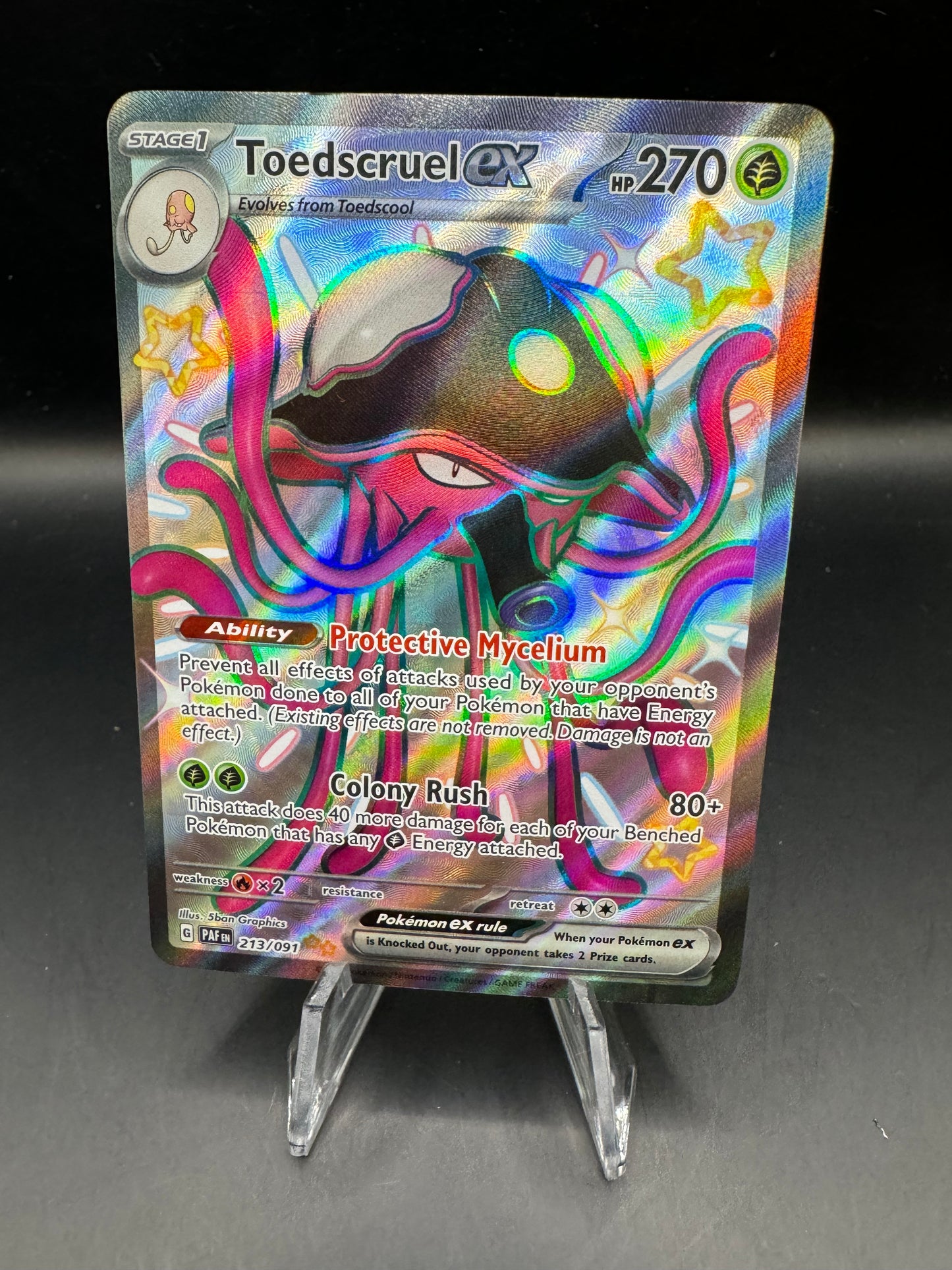 Pokémon TCG: 2024 Toedscruel ex - 213/091 - SV: Paldean Fates