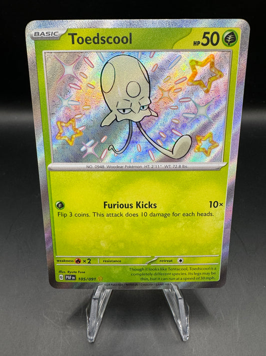 Pokémon TCG: 2024 Toedscool 105/091 S&V Paldean Fates Baby Shiny