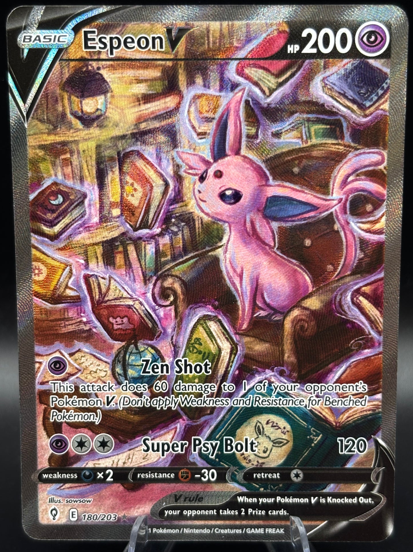 Pokémon TCG: 2021 Espeon V 180/203 Evolving Skies