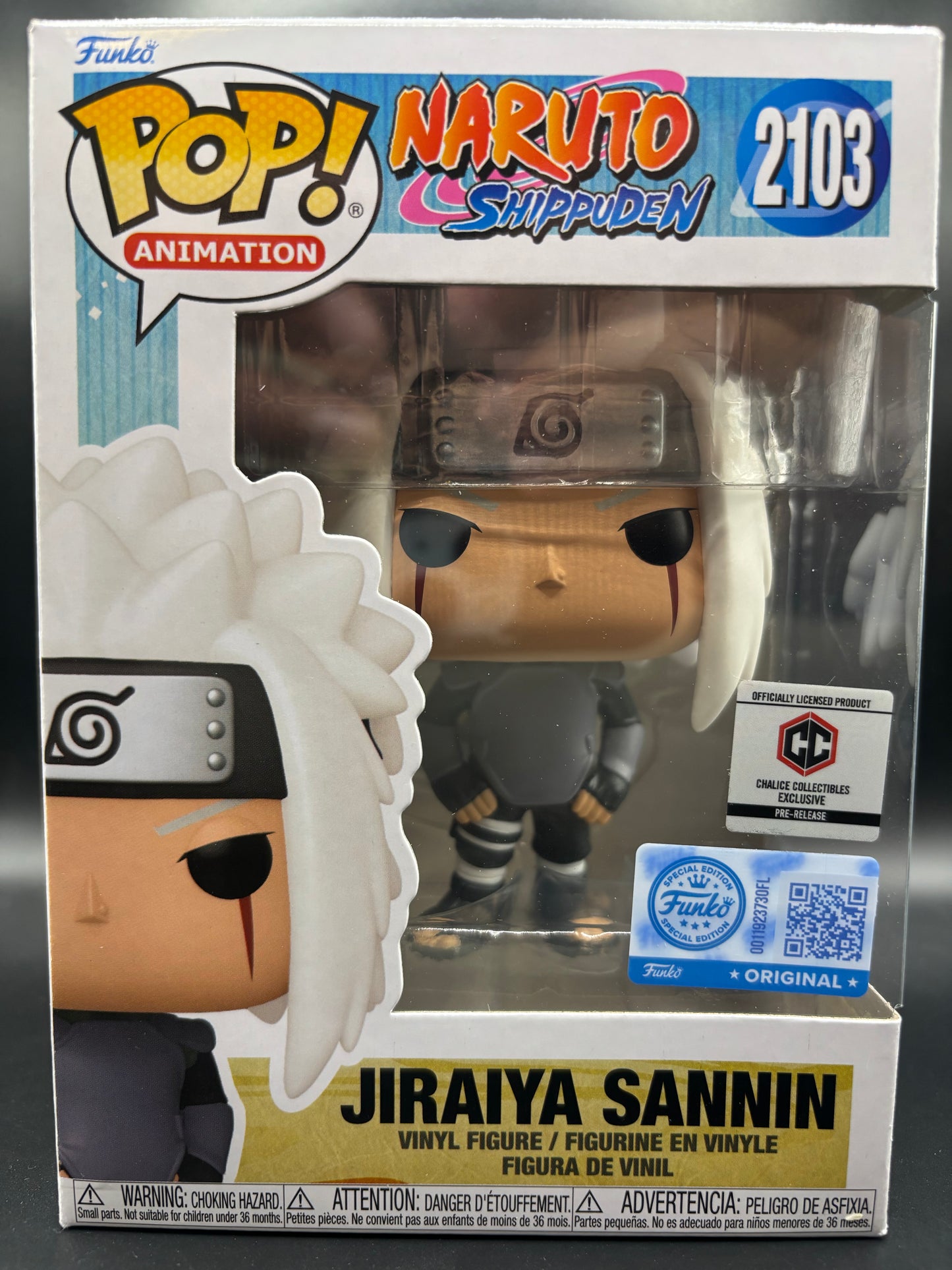 Funko PoP! Animation: Naruto Shippuden - Jiraiya Sannin 2103 - Chalice Collectables Exclusive Special Edition