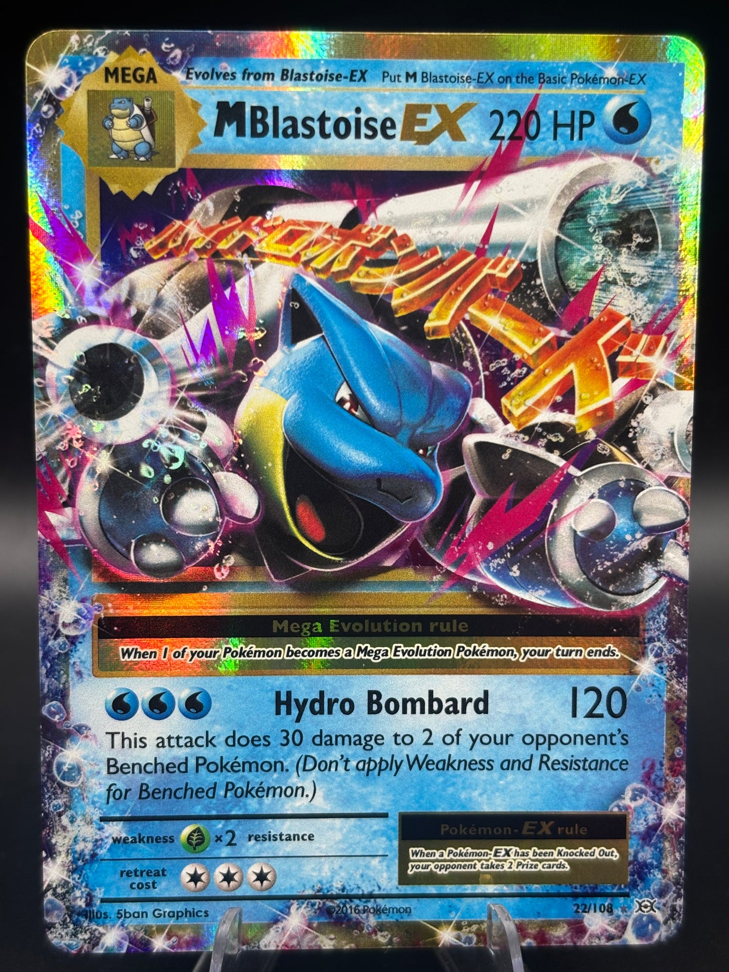 Pokémon TCG: 2016 MBlastoise Ex - 22/108 - Evolutions