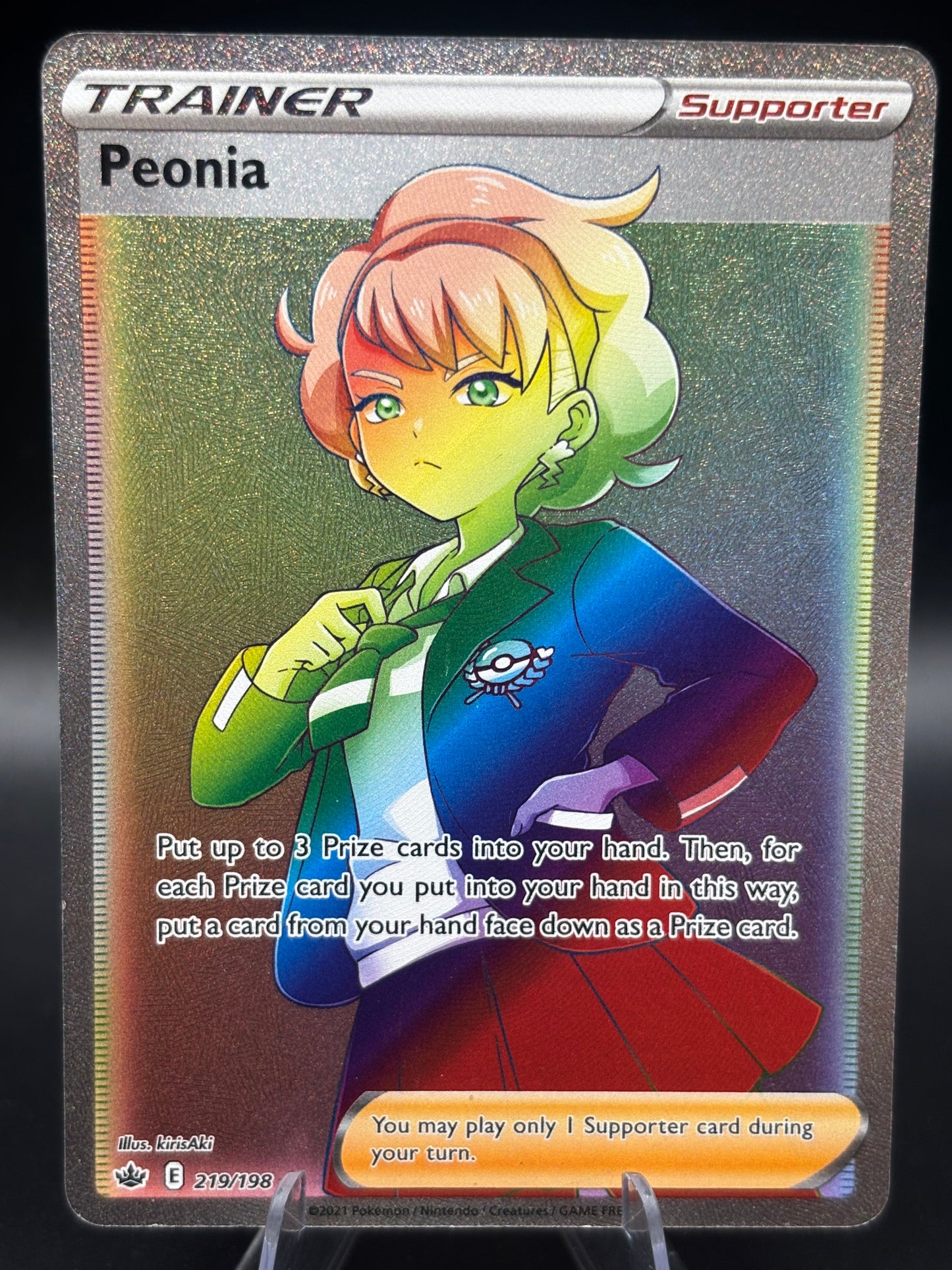 Pokemon TCG: Peonia (Secret) - SWSH06: Chilling Reign (SWSH06) 219/198
