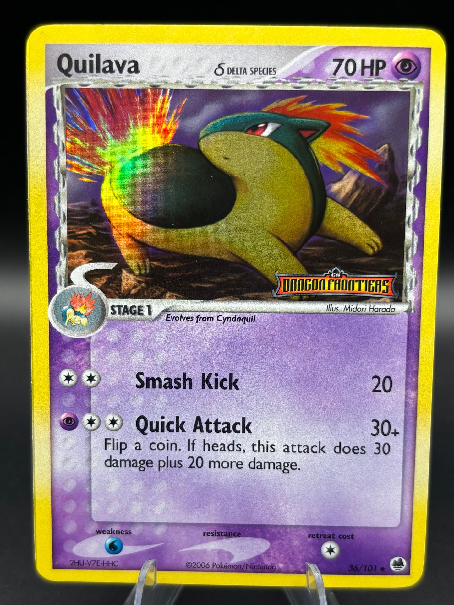 Pokemon TCG: Quilava (Delta Species) - EX Dragon Frontiers (DF)
