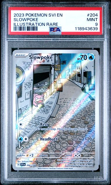 PSA 9 Pokémon TCG: 2023 Slowpoke 204/198 Scarlet & Violet Base Set