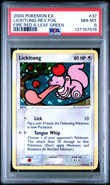 Pokémon TCG: 2004 Lickitung - 37/112 - Fire Red & Leaf Green Reverse Holo