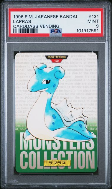 PSA 9 Pokémon TCG: 1996 Japanese Bandai - Carddass Vending - Lapras