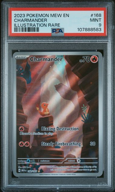 PSA 9 Pokémon TCG: 2023 Charmander 168/165 S&V: 151