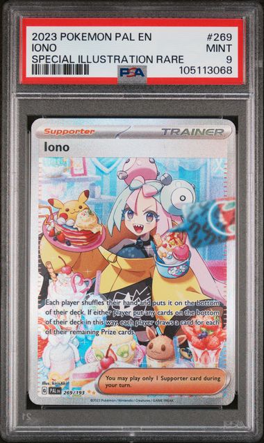PSA 9 Pokémon TCG: 2023 Iono 269/193 SV: Paldea Evolved