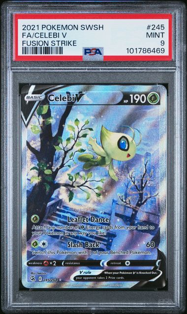 PSA 9 Pokémon TCG: 2021 Celebi V - 245/264 S&S - Fusion Strike