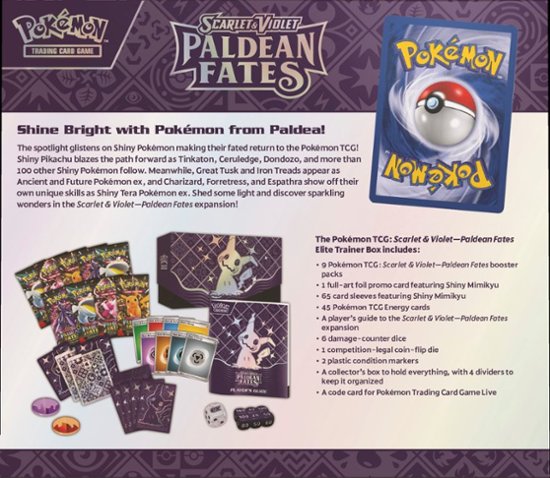 Pokémon TCG: Scarlet & Violet Paldean Fates Elite Trainer Box