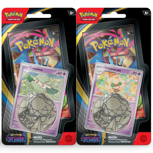 Pokémon TCG: Phantasmal Flames Single Pack Blister [Cottonee] or [Whimsicott]