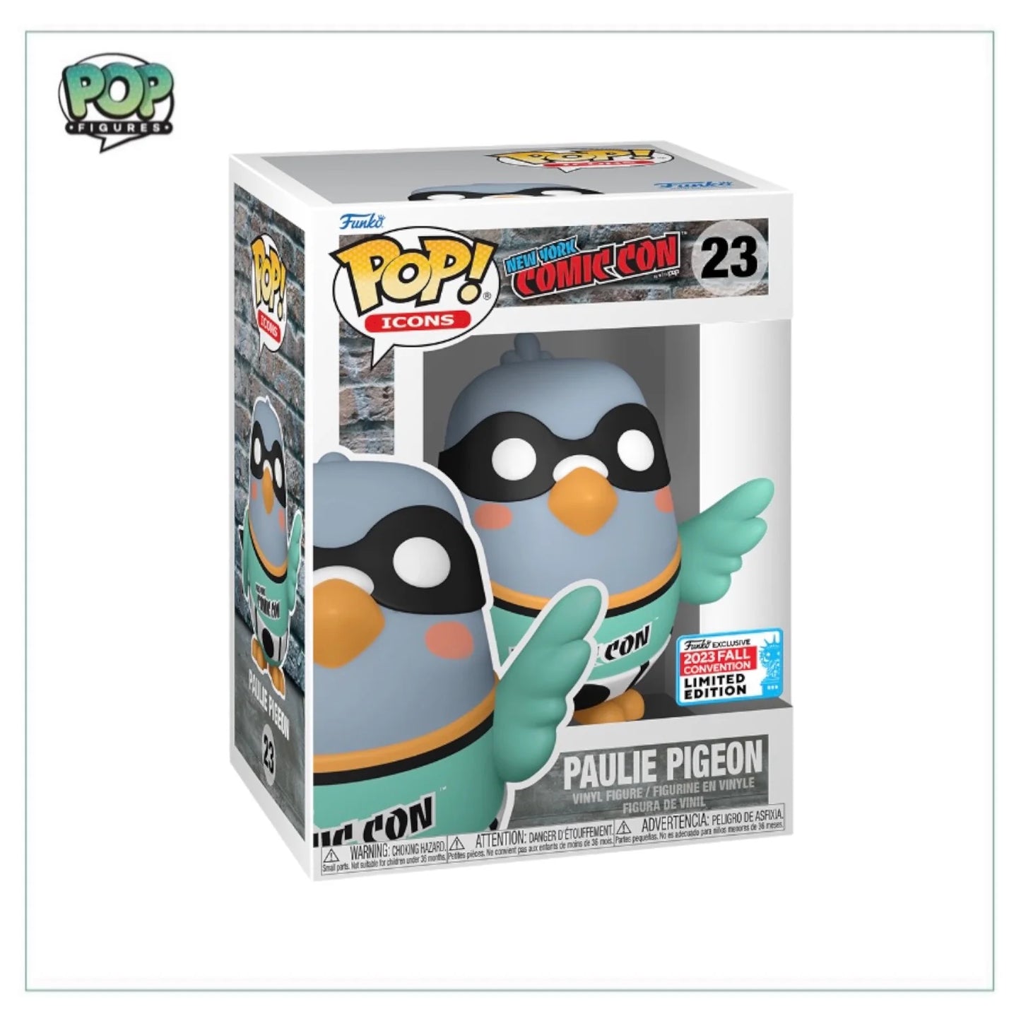 Funko PoP! Icons: New York Comic Con - Paulie Pigeon 23 - New York Comic Con Limited Edition