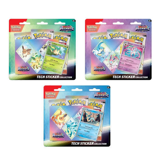 Pokémon TCG: Scarlet & Violet - Prismatic Evolutions - 3 Pack Sticker Collection