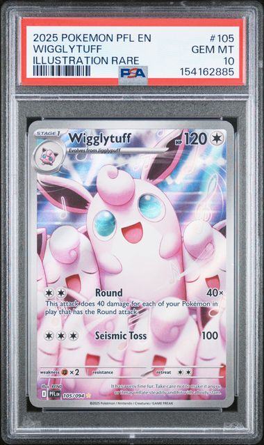 PSA 10 Pokémon TCG: 2025 Wigglytuff - 105/094 - PFL: Phantasmal Flames