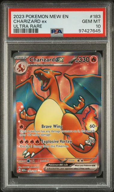 PSA 10 Pokémon TCG: 2023 Charizard ex 183/165 S&V 151 Full Art